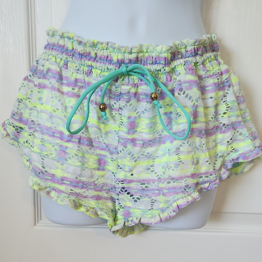 Victoria's Secret Tie Dye Lace Crochet Shorts